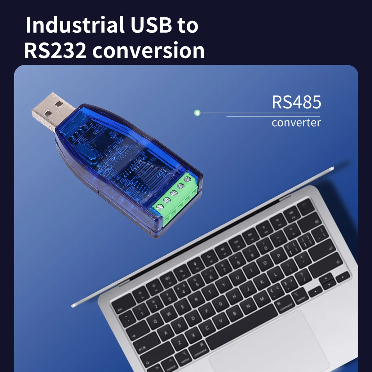 Industrial USB to RS485 RS232 Converter Upgrade Protection RS485 Converter Compatibility V2.0 Standard RS-485 ConnectorJAS