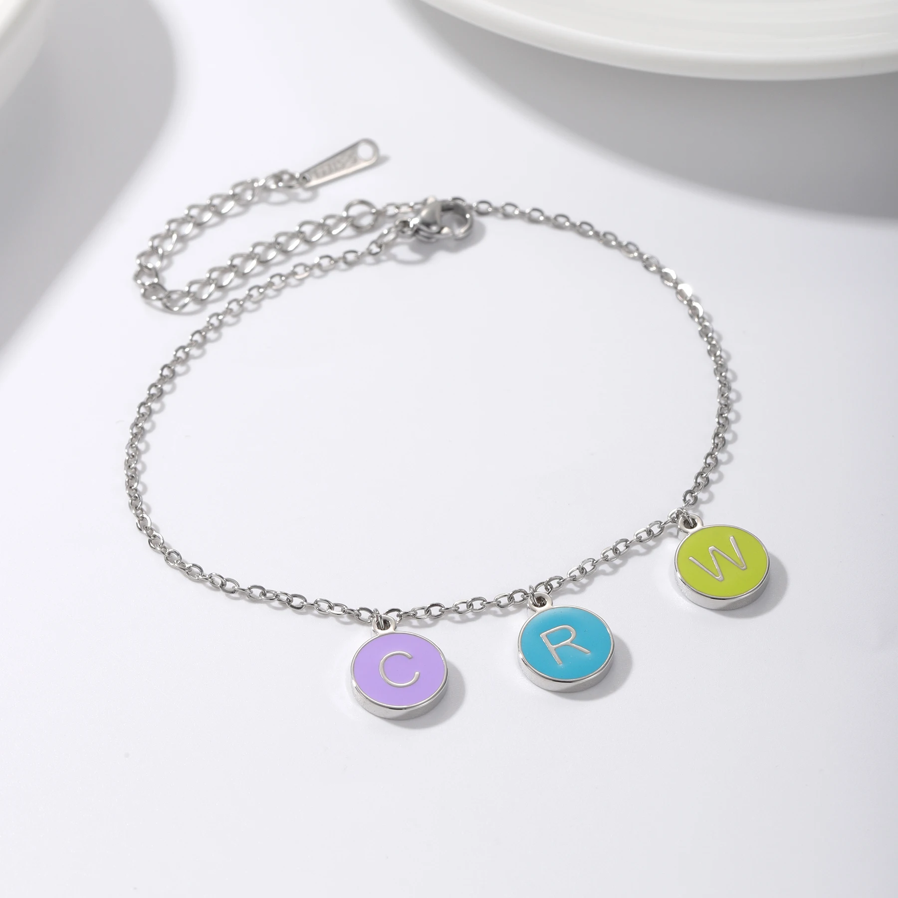 Personalized 10mm Disc Colorfu - Name Necklace Custom ulasan dan harga
