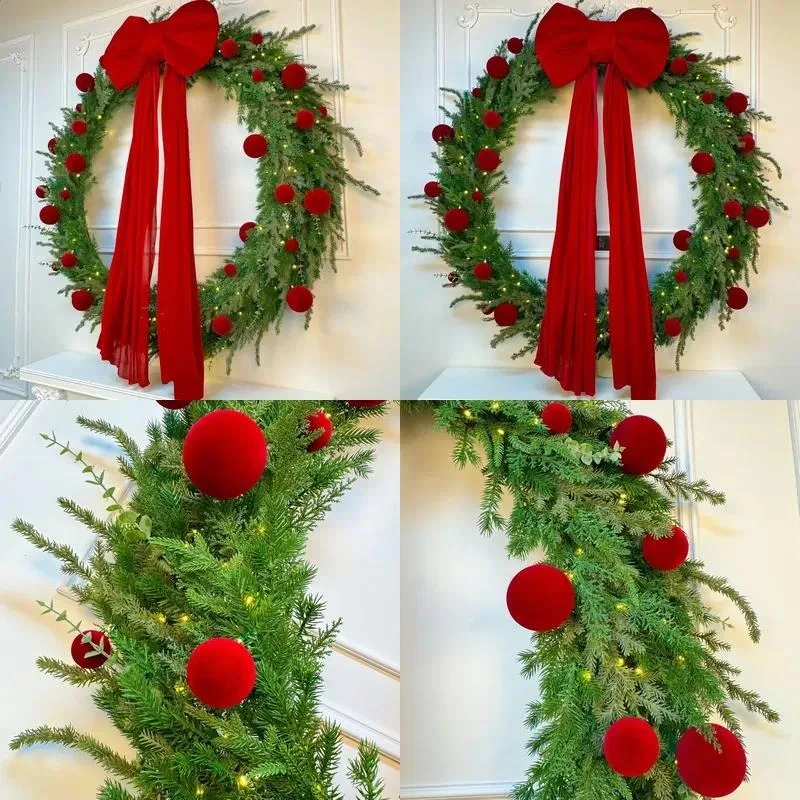for BF Hot Selling Artificial Flower Cross Border 140cm Fireplace Christmas Wreath Suitable for Graduation Ceremony Mother's