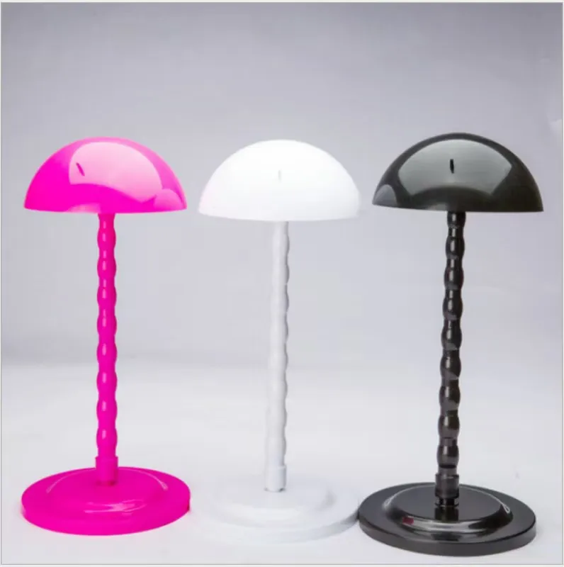 Wig Hair Head Mushroom Top New Plastic Folding Stable Durable Hat Cap Display Holder Stand Tool Wig Stand