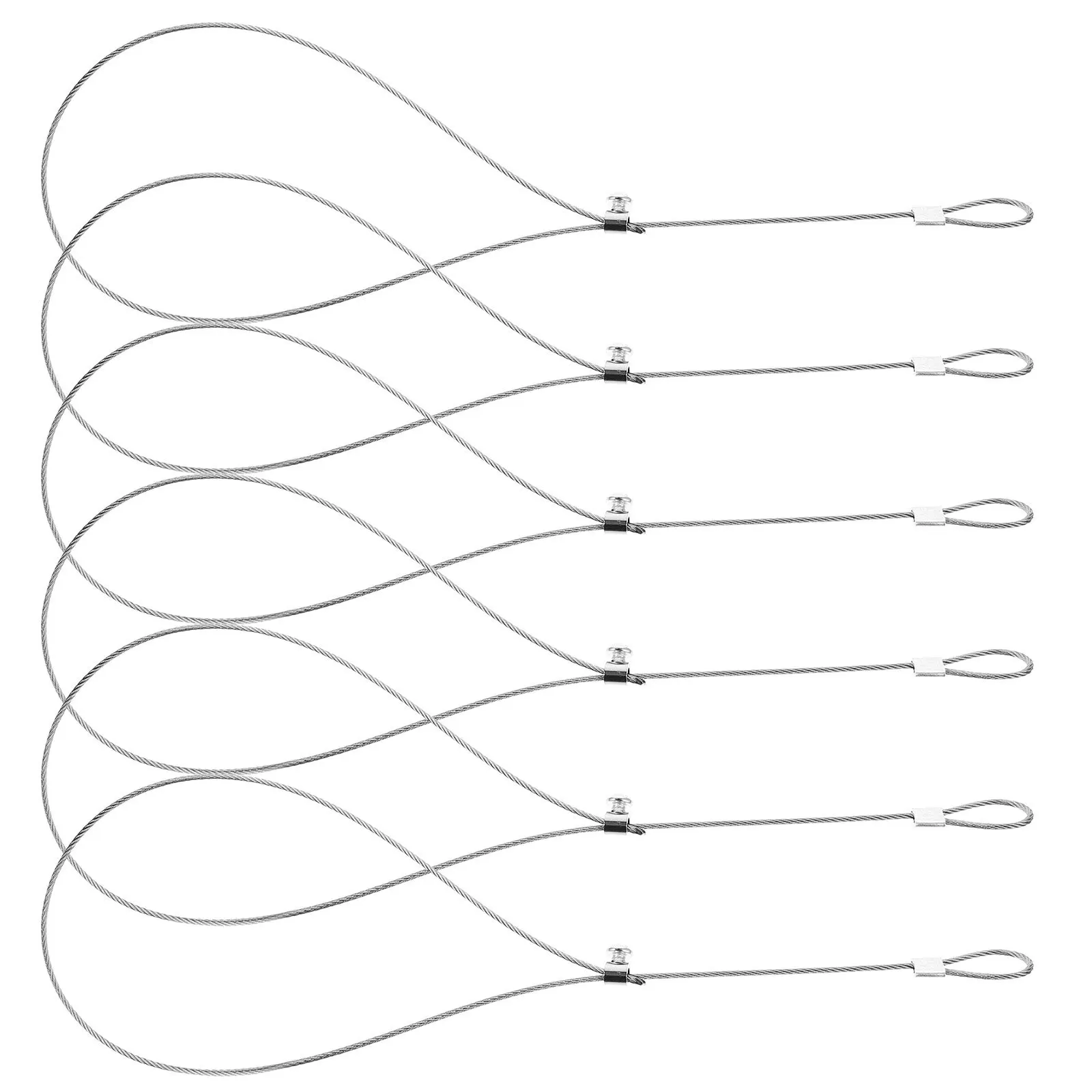 

6Pcs Gate Cable Pull 304 Stainless Steel Fence Latch Gate Opener for Metal Wooden Doors Easy Adjustable Security Cable Pull