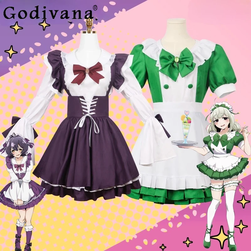

Magical Girls Halloween Party Outfit Anime Araga Kiwi Hiiragi Utena Cosplay Maid Set Adult Uniform Women Lolita Costume Suits