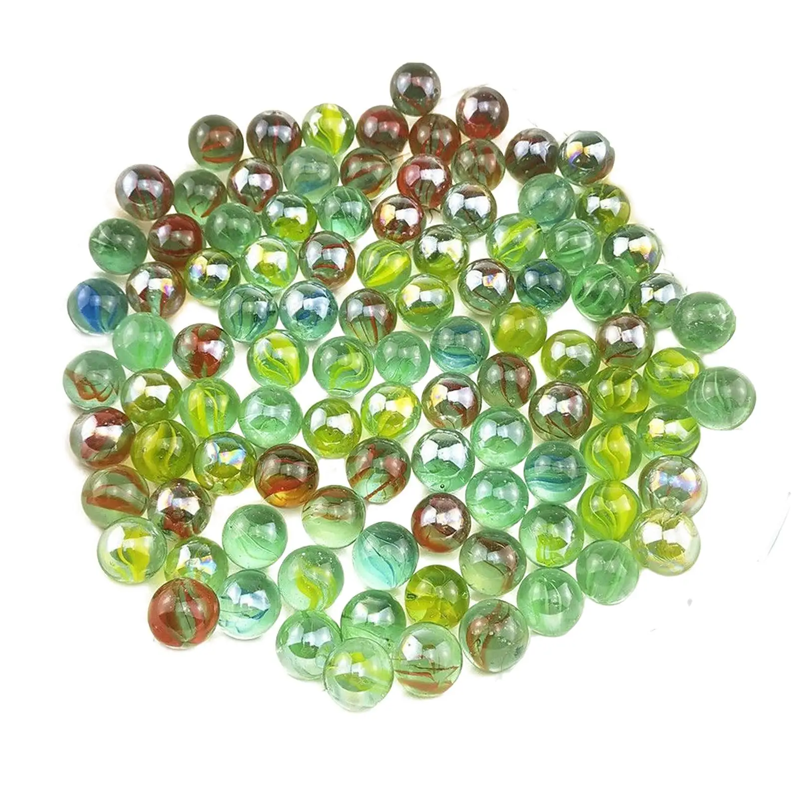 

100 Pieces Solid Game Beads Crafts Beads Vase Decorations Ornament Round 16mm Marbles Ball for Home Bedroom