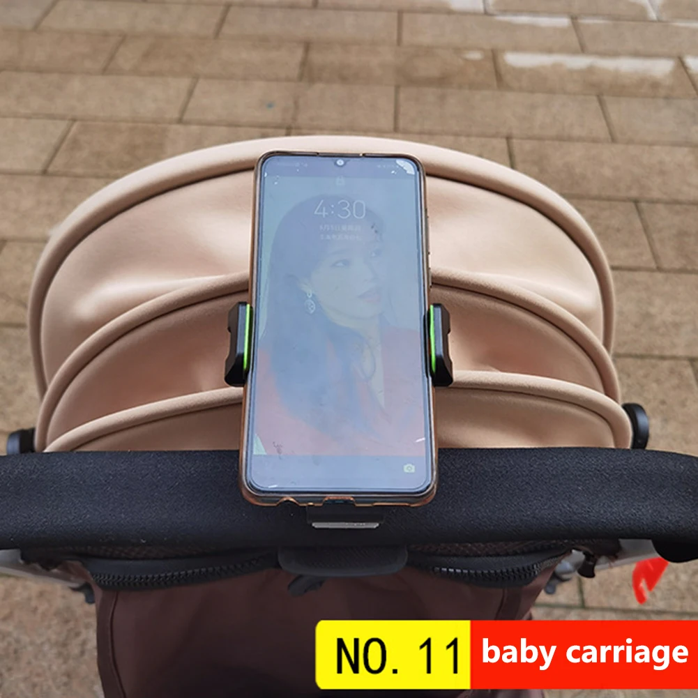 Support de téléphone portable pour poussette de bébé, Support GPS multifonction à Clip