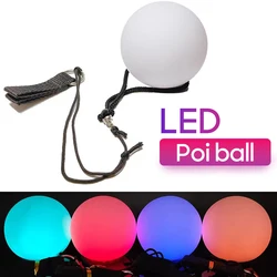 Accesorio de danza del vientre para niños y adultos, bola POI Led Maori, brillo ajustable RGB, utilería de mano, rendimiento de escenario