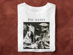 Guernica, Pablo Picasso Painting, Unisex T-Shirt, Art T-Shirt, Fine Art, Art Lover Gift, Gift for Her, Gift for Him, Cubism