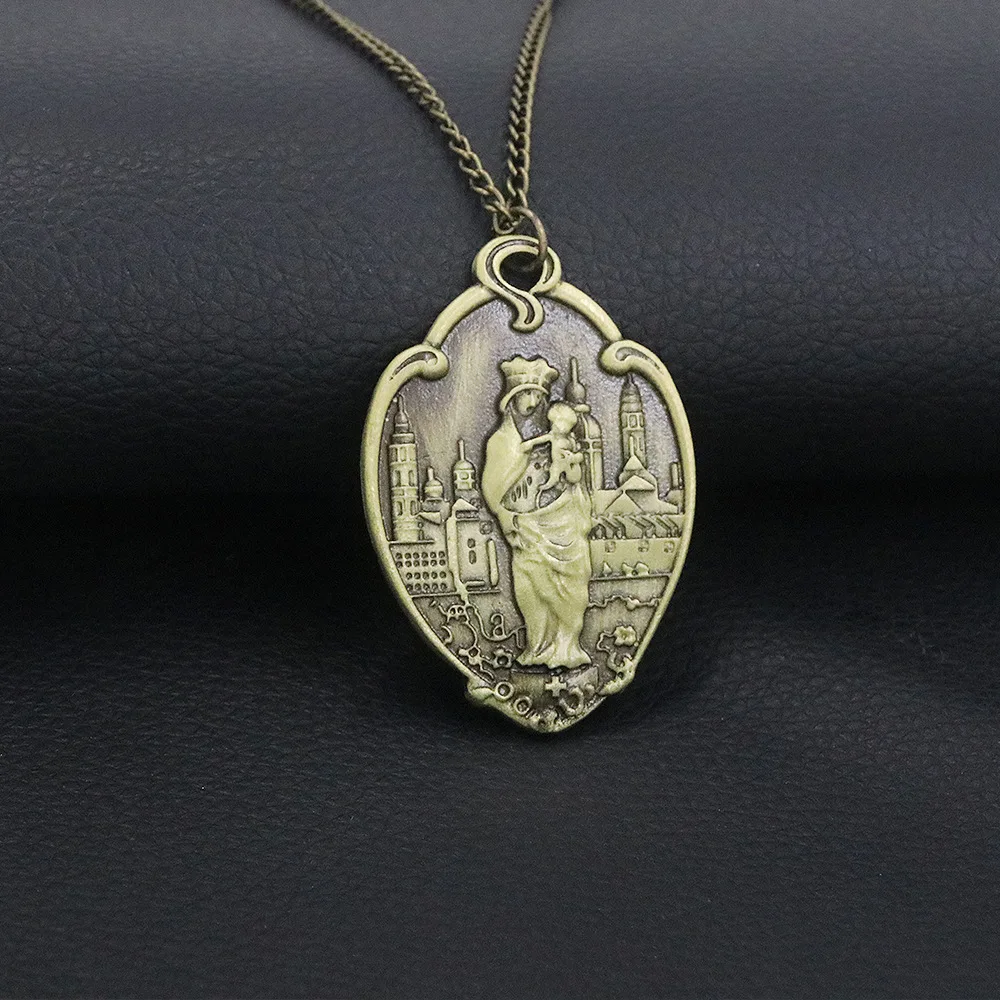 Billy Hargrove Necklace Virgin Mary Jewelry Mother of Christ Religious Medal Pendant Medallion Necklaces Accessories