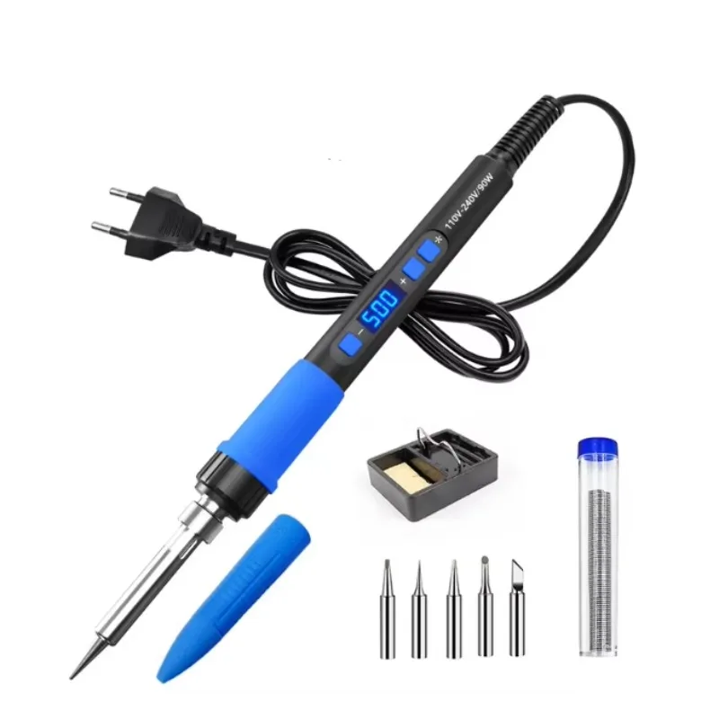 Soldering Station 110V 90W Adjustable Temperature Electric Soldering Iron Pen Handle Solder Station Tool Welding Repair