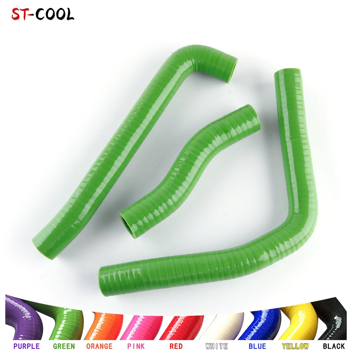 FOR KAWASAKI KMX125 1985-2002 KMX 125 1986 1987 1988 1989 1990 1991 1992-2001 Silicone Radiator Hoses Tubes Kit 3Pcs 11 Colors