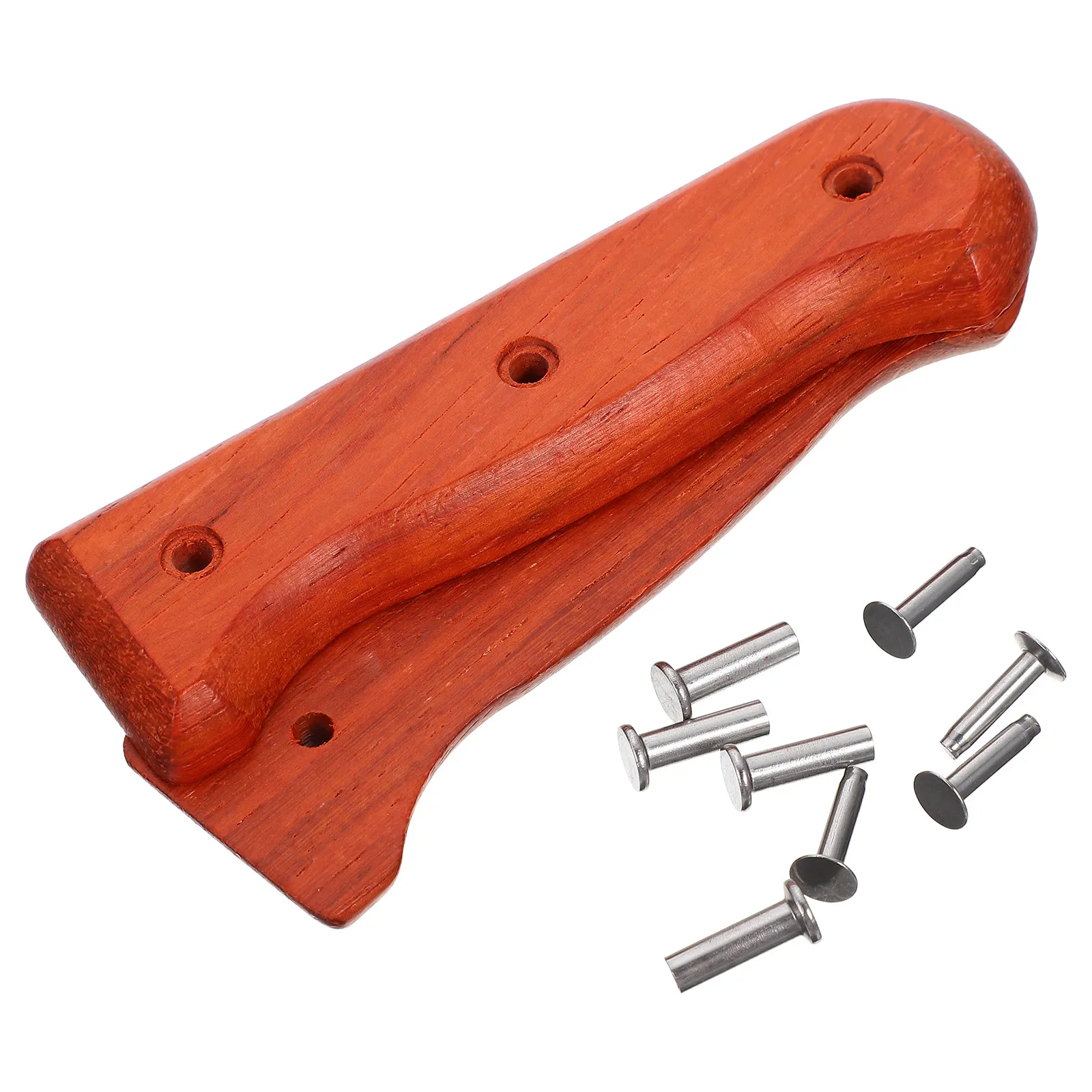 1Set Cutter Handle Wood Replacement Kitchen Cutter Grip Ergonomic Comfortable Hand Grip for Knifes Accessories