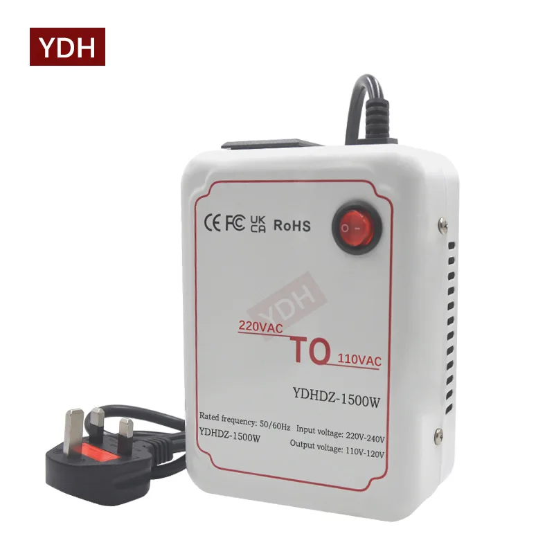 Travel Transformer 110V To 220V for Home Use, Portable Bidirectional Conversion