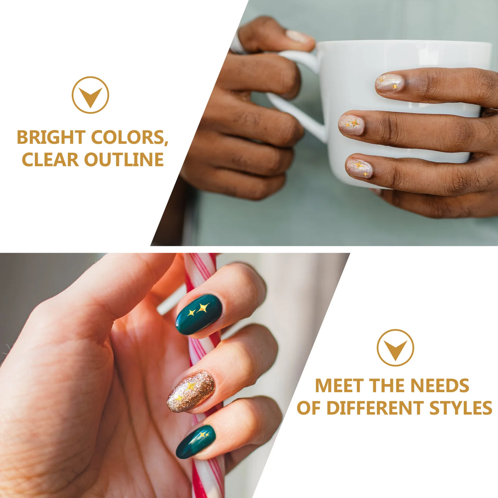 5 fogli adesivi per unghie set di decalcomanie colorate per nail art per unghie artificiali naturali decorazioni per manicure fai da te custodia per telefono gioielli artigianali