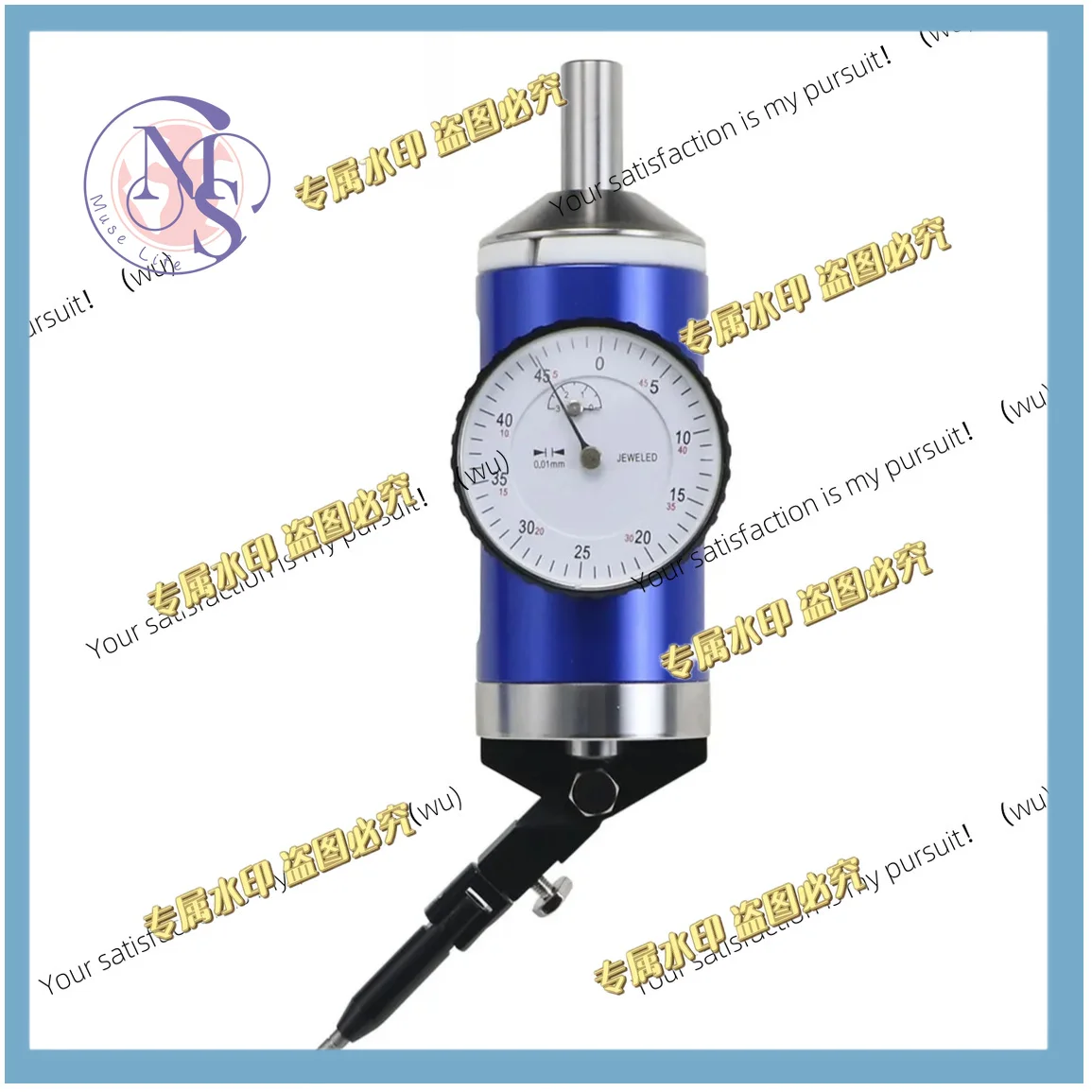 Coaxial precision milling machine test dial 0-3mm 0.01mm dial center indicator set with storage box