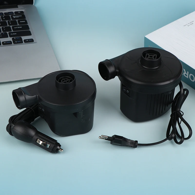 Portable Electric Inflatable Pump With 3 Nozzles Air Mattress Boat Auto Air Inflatable Pump For Car Home Use Camping Inflator