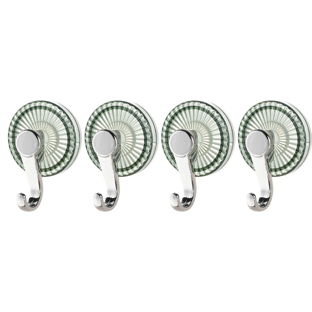 Easy Installation Suction Cup Hooks Interior Decor Strong Rubber Material Washable And Dryable 4 Pack Suction Cup