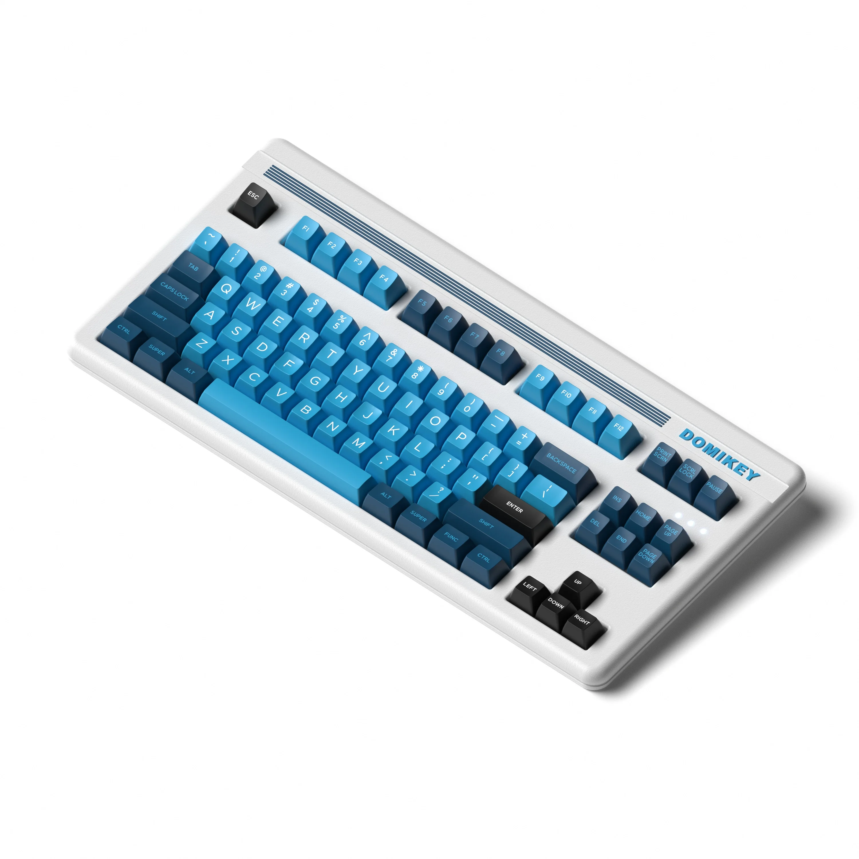 Imagem -05 - Domikey-teclas Blue Wave Perfil Abs SA de Tiro Duplo 68 84 80 81 108 980 Teclado Interruptor mx 159 Teclas