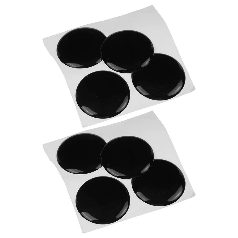 

8pcs Car Keyhole Cover Sticker PVC Waterproof Easy Installation Universal Door Lock Protector Decal Exterior Guard Replacement