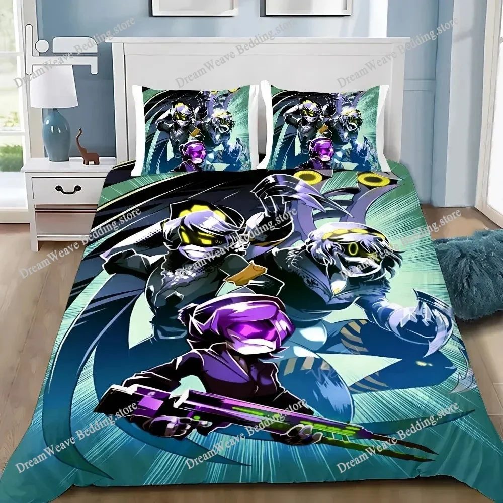 

Murder Drones Cartoon Printed Bedding Sets Exquisite Bed Supplies Duvet Cover Set Bed Comforter Polyester Set Home Textileextile