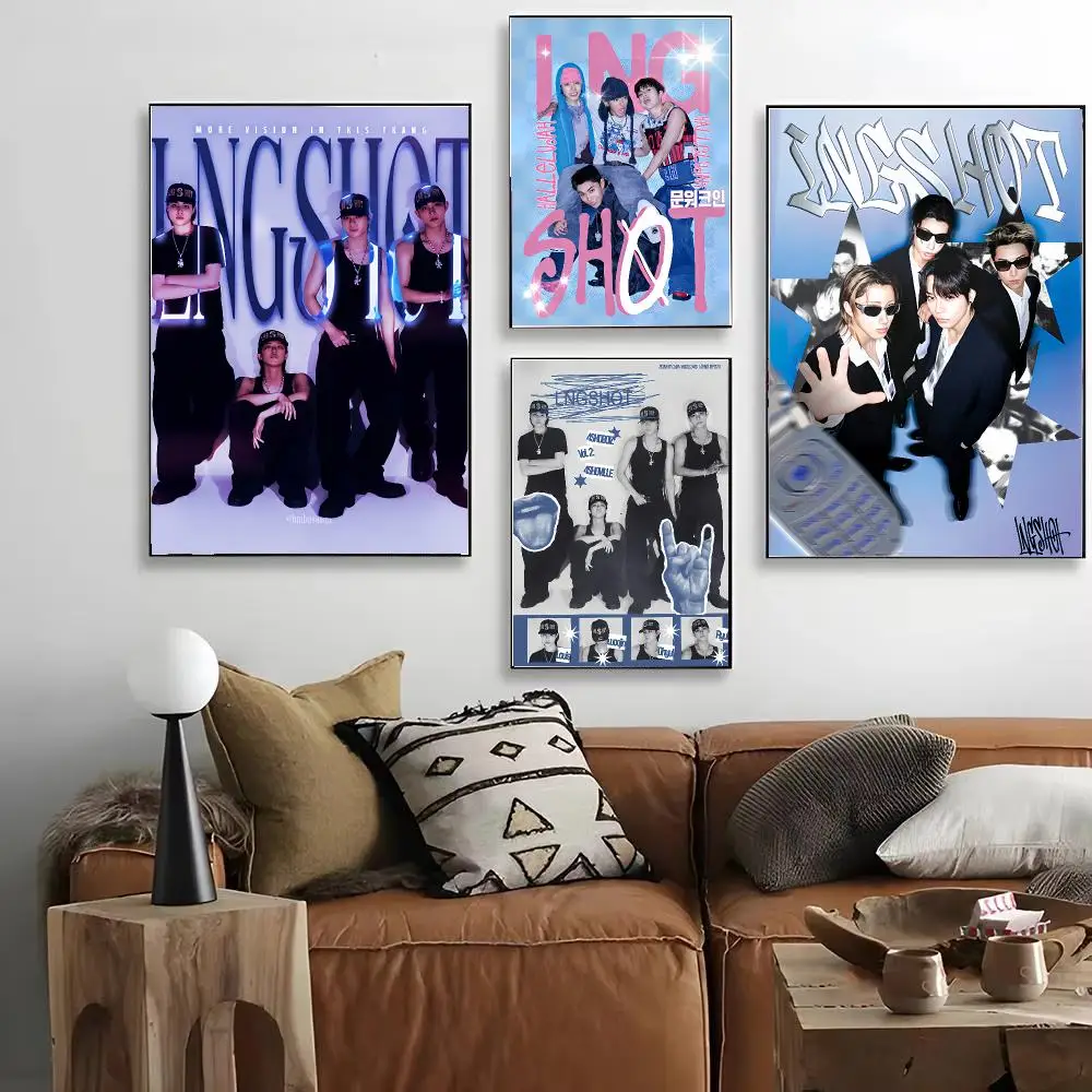 Boy band singer LNGSHOT Poster HD Art Decorative Wall Art Waterproof Home Décor for Living Room Bedroom Café Stylish Gift