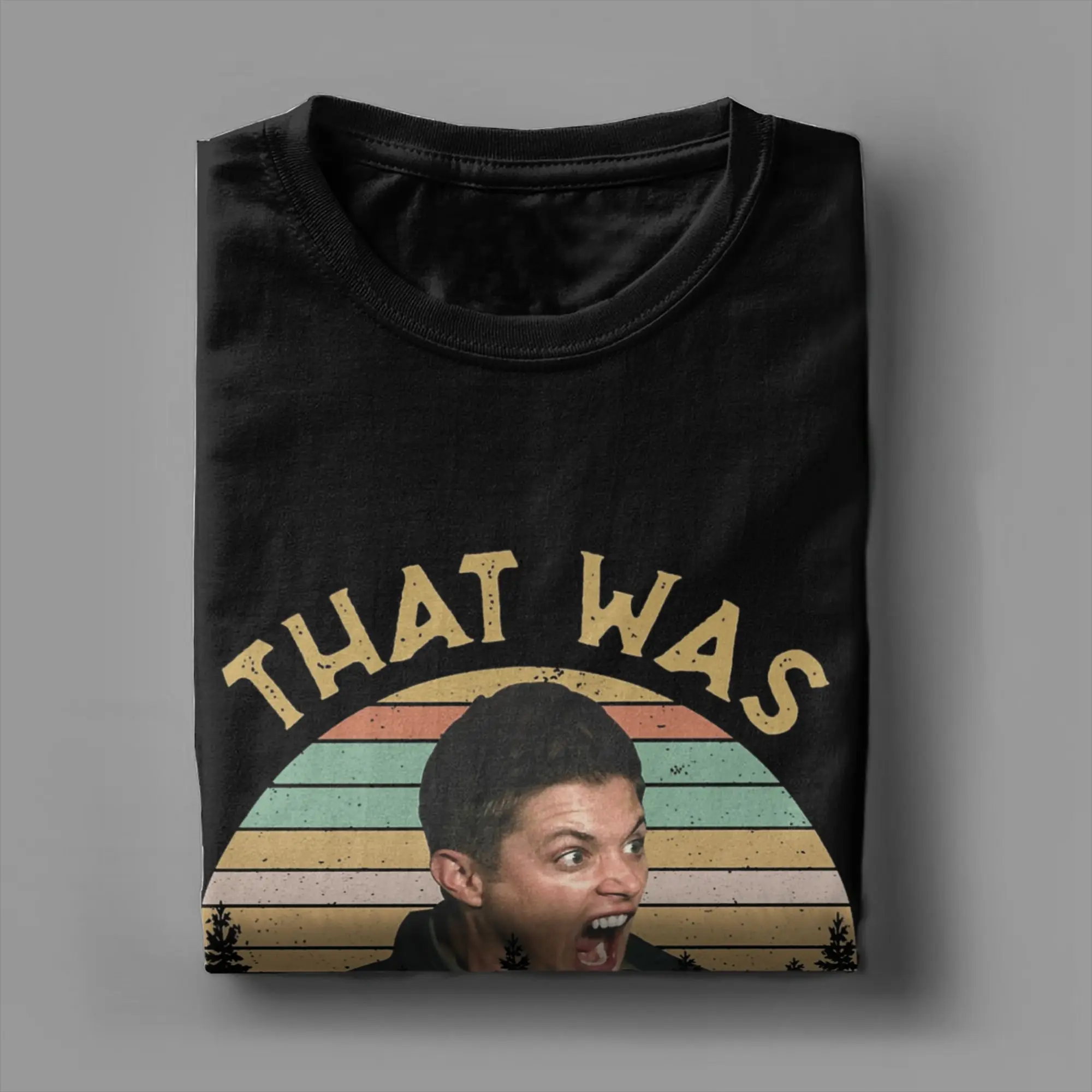 Camiseta Dean Winchester de verano, camisetas de algodón aterradoras para hombre, camiseta informal de ocio, camisetas básicas Y2K de manga corta