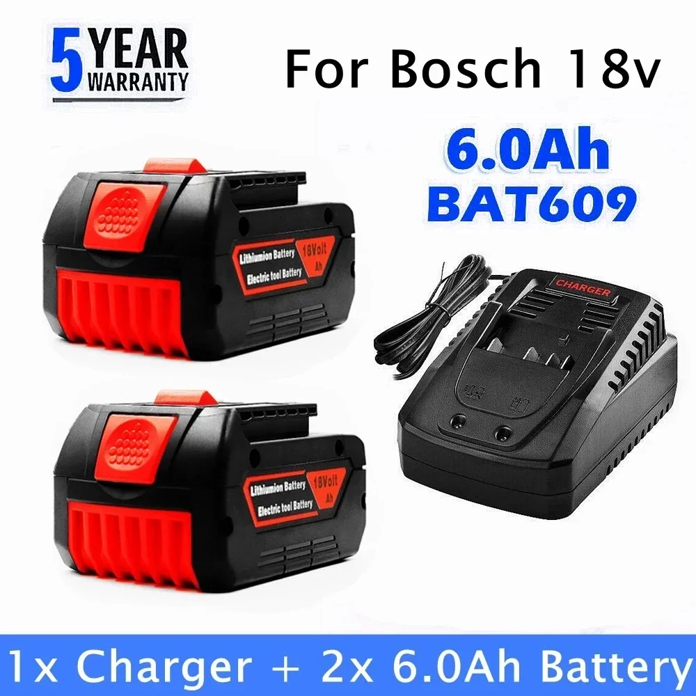 

100% Оригинальный 18V 6,0/8,0/10ah 6.0A BAT609 литий-ионный аккумулятор для Bosch, портативная Замена