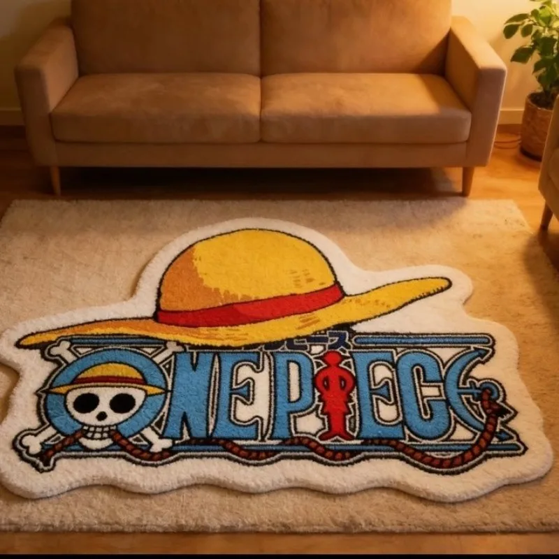 One Piece Anime Spliced Area Rug Peripheral Floor Mat Stain Resistant Carpet Suitable for Living Room Coffee Table Decoration - view 4