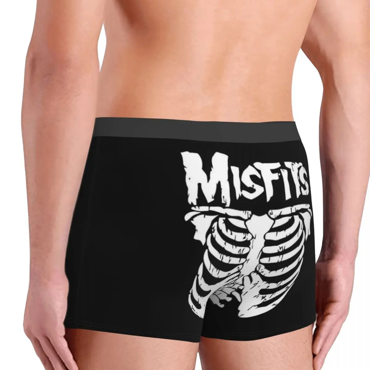 Slip Boxer da uomo Misfits Skull mutande speciali altamente traspiranti pantaloncini con stampa 3D di alta qualità Idea regalo