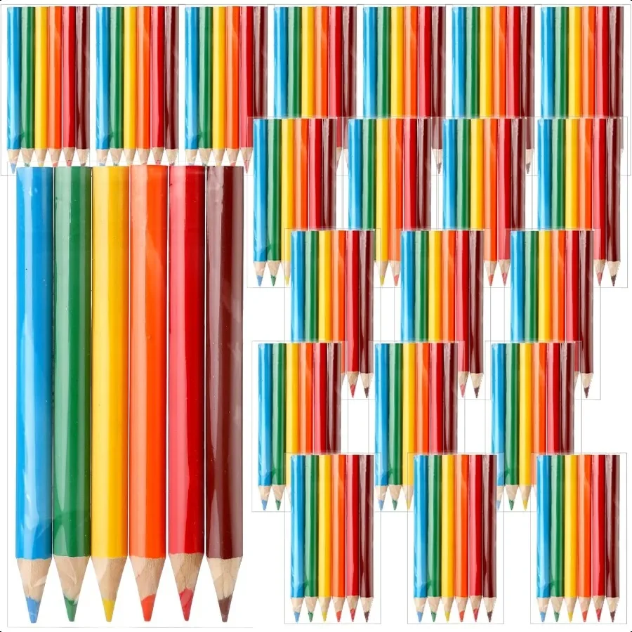 

20 Sets Mini Colored Pencils 3.5 Inch Portable Short Color Pencil Bulk Coloring Pencils Pre Sharpened Drawing Colored Pencil fo