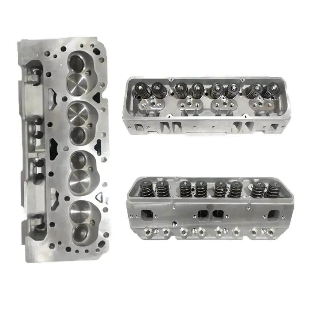 Engine Parts Aluminum SBC GM350 Complete Cylinder Head For 350 8V