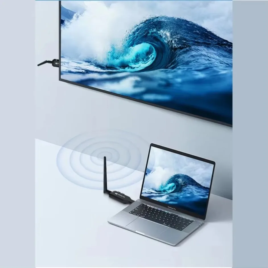 New 1080P 50m Wireless HDMI-Compatible 1 TX to 2 Splitter Video Transmitter Receiver for PS4 Camera Laptop to Monitor Projector