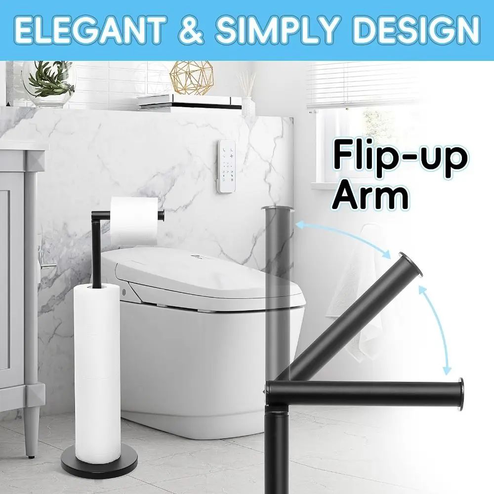 Stainless Steel Toilet Paper Stand Rustproof Anti - Corrosion Roll Paper Storage Rack Modern Design Paper Dispenser Bathroom