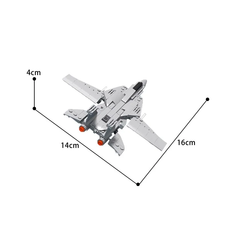 Mini Luchtmacht F-14 Panda Fighter Model Bakstenen Vliegtuig Vliegtuig Luchtvaart Creatieve Oorlog Militaire Bouwstenen Speelgoed Voor Kinderen Volwassen