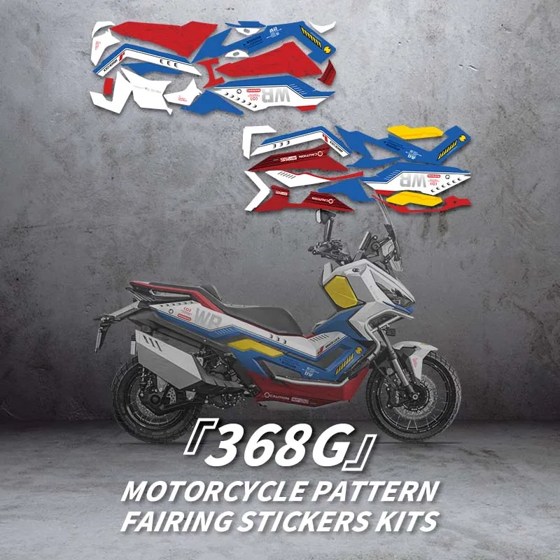 

For ZONTES 368G Motorcyle Pattern Fairing Stickers Kits Pasted On Body Paint Parts Area Accessories Decoration Stickers