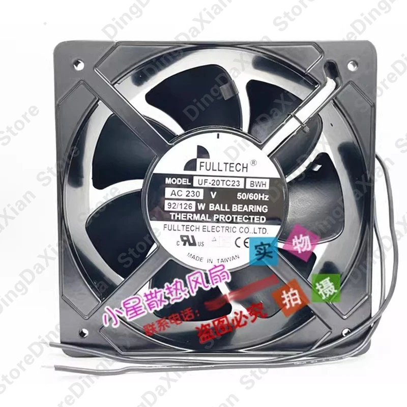 D FOR FULLTECH UF20JC23 BWH 20572 AC230V 92/126W Cabinet Axial Cooling Fan