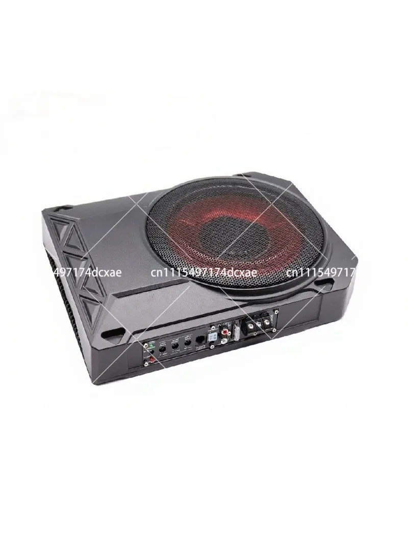 600W 10 Inch Car Seat Active Subwoofer with Aluminum Case, Slim Under Seat Subwoofer