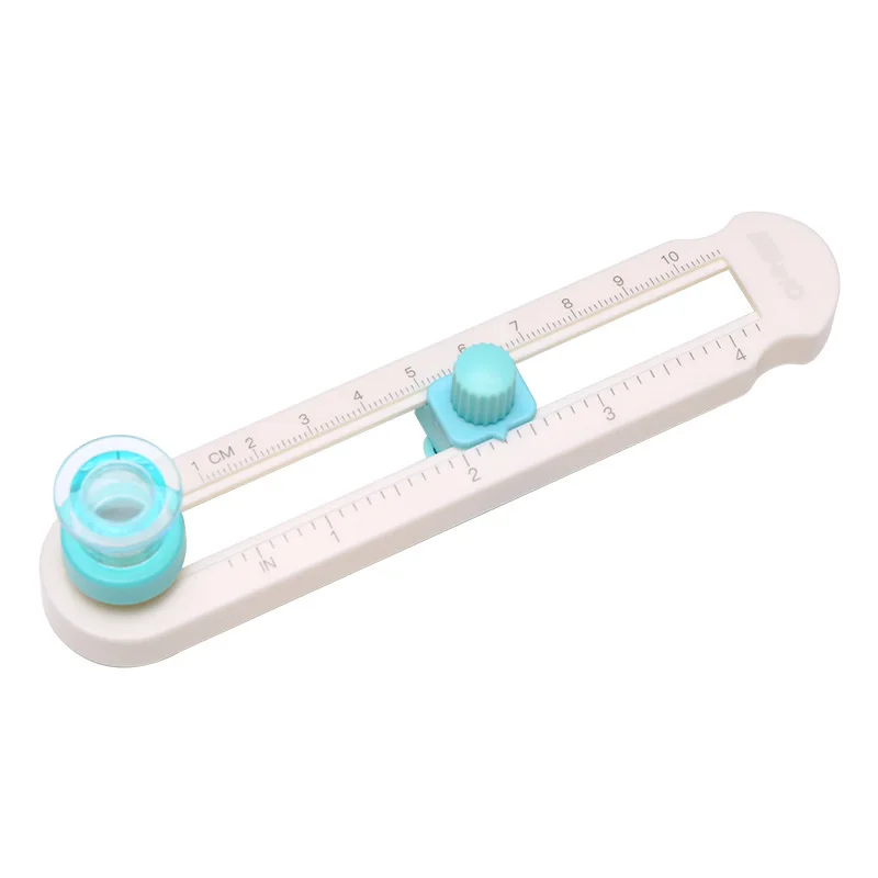 1 سكين قطع الورق الدائري أداة قطع يدوية متعددة الوظائف مناسبة لبطاقة سجل القصاصات المكتبية للدراسة المنزلية المخصصة