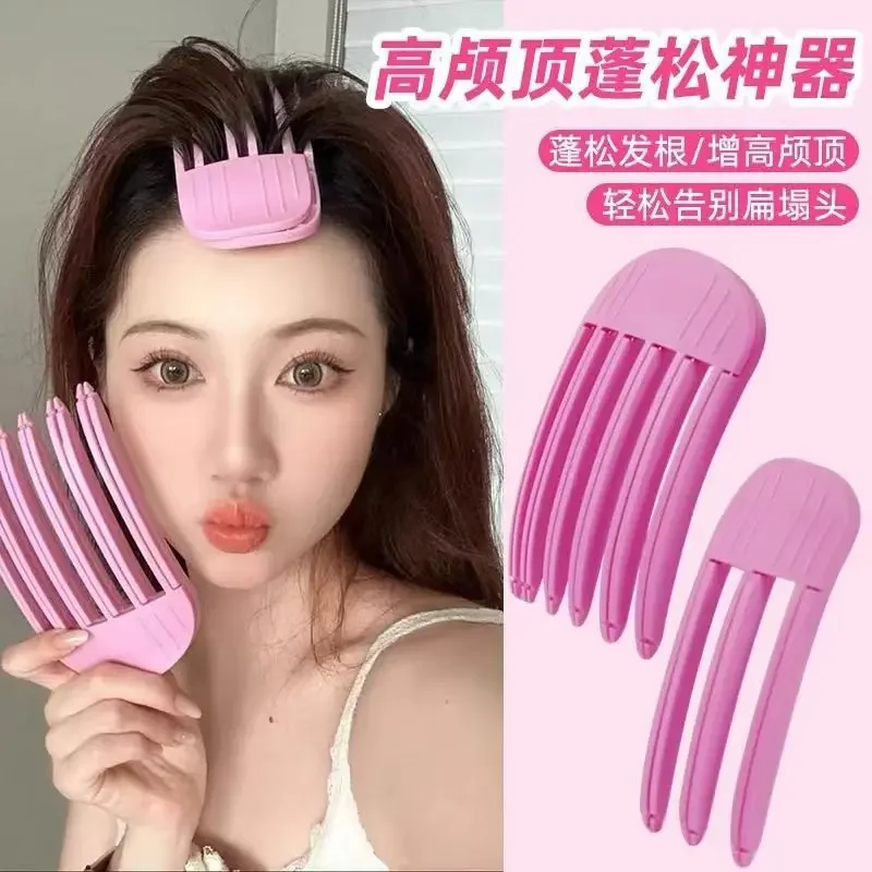 Wind plastic comb high cranial top artifact hair fluffer hair root setting clip lazy hair styling comb 3 teeth 6 tooth comb