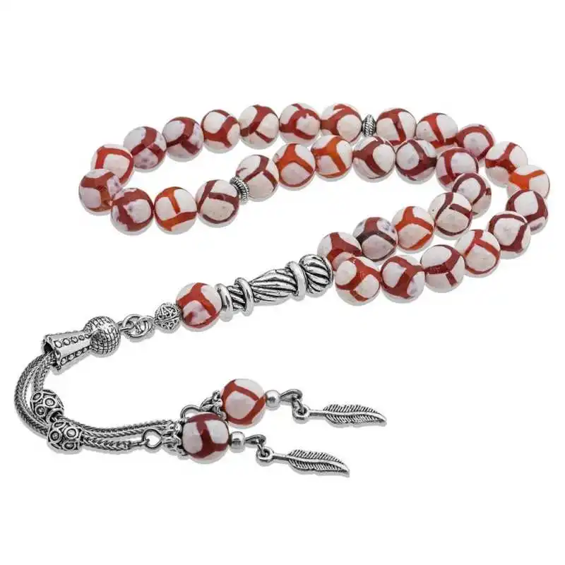 Stripe Agate Stone Rosary