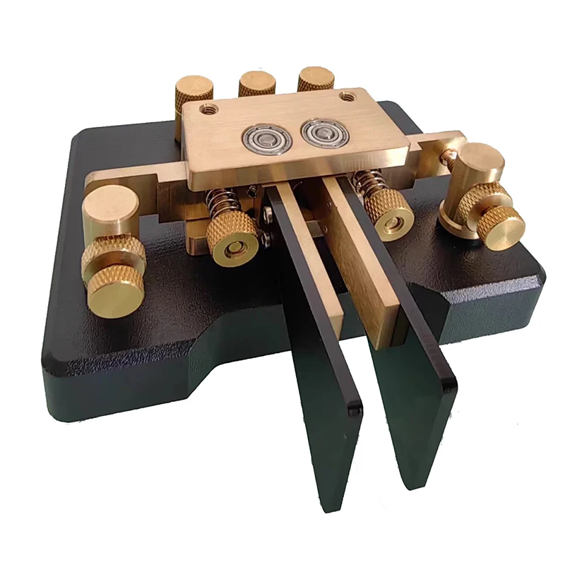 MK-03 Brass CW Automatic Key, Short Wave Radio Morse Telegraph Key for Amateur Radio