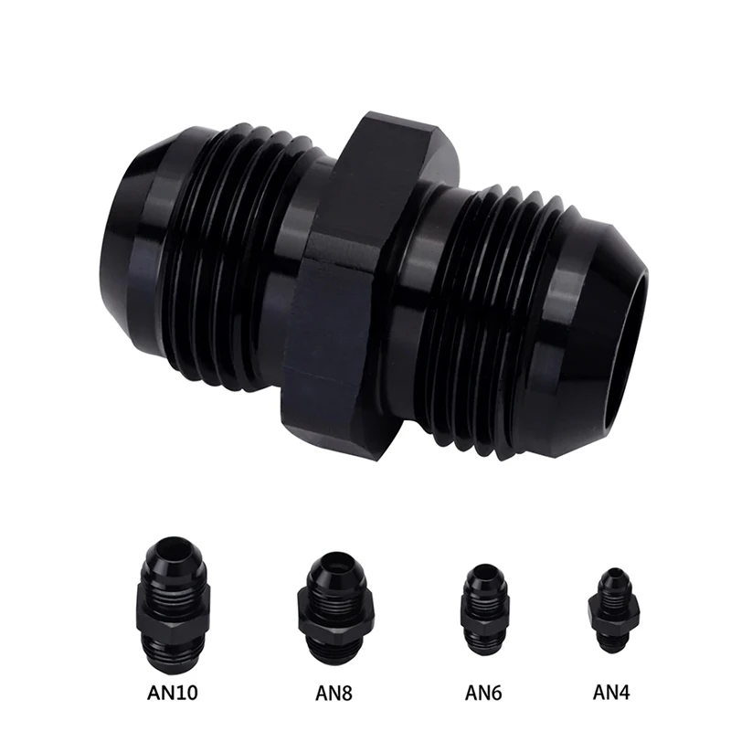 

Fuel Hose End Adapter Joint AN6 AN8 AN10 AN12 With The Same Model On Both Ends Threaded Oil Pipe Double Outer Thread Adapter