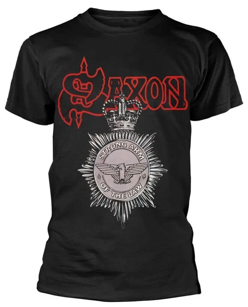 Saxon Strong Arm Of The Law T Shirt Official