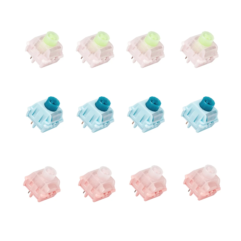 WS BigLucky Pre-Lubed Mechanical Keyboard Switches 35Pcs WS Biglucky キーボードスイッチ 70個（66個未使用）