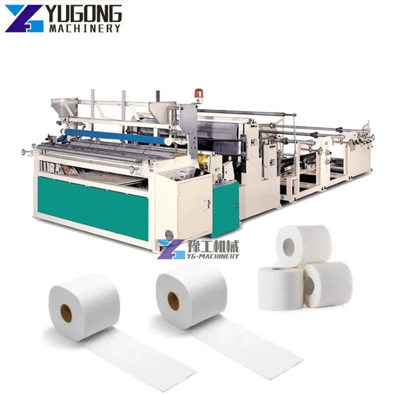 High Speed Fully Automatic Complete Production Line Small Scale Bathroom Toilet Tissue Paper Roll Making Machine Price