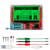 LCR-T10H TFT LCD Display Multimeter Transistor Tester Diode Triode Capacitor Resistor Test Meter MOSFET NPN PNP Triac MOS Tester