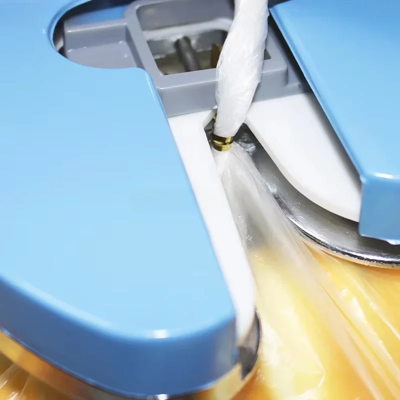 Spool machine lollipop packaging single tie line bakery chocolate bread bag sealing