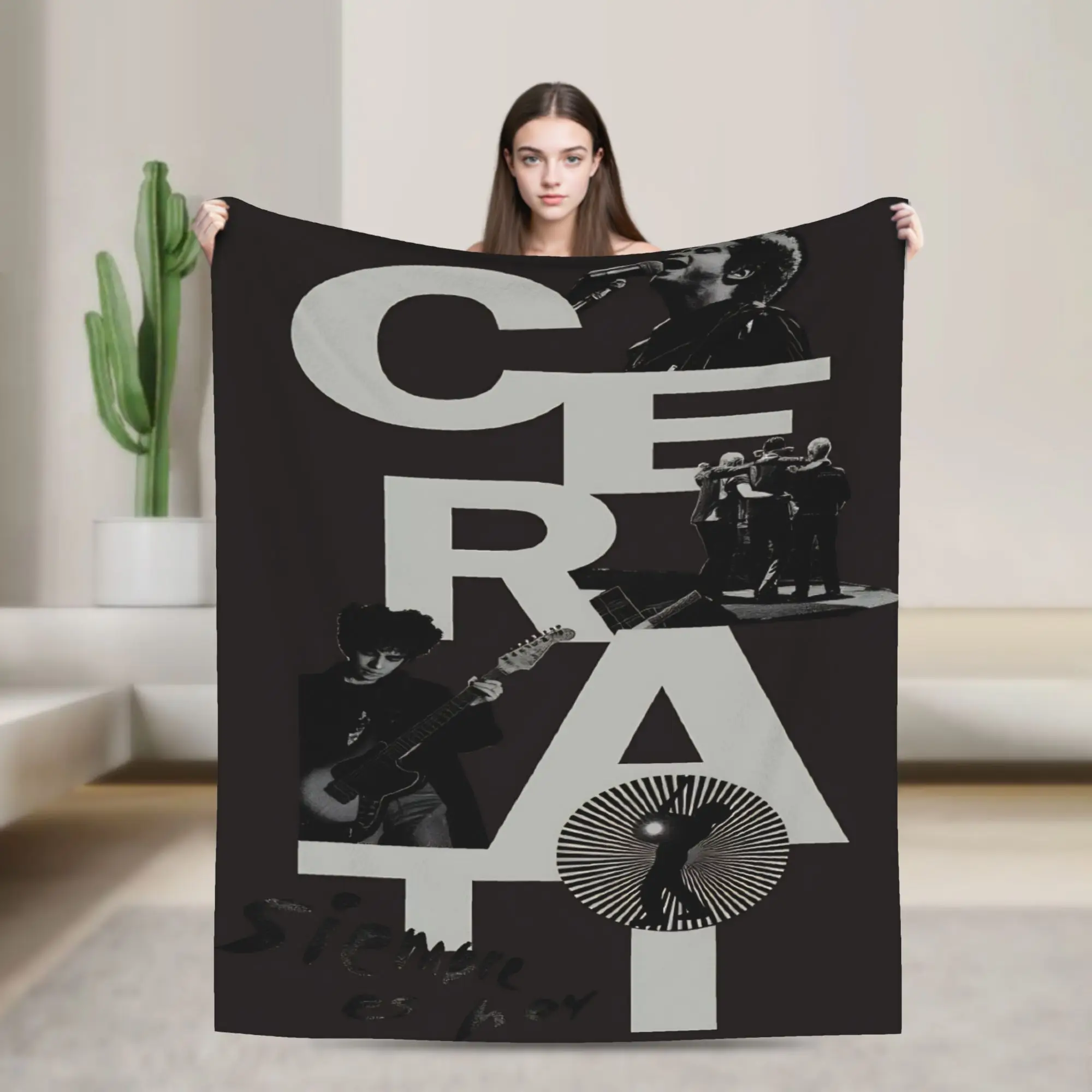 Gustavo Cerati Argentine Singer Warm Soft Blanket Adult Plush Throw Blanket Pattern Living Room Flannel Bedspread Sofa Bed Cover