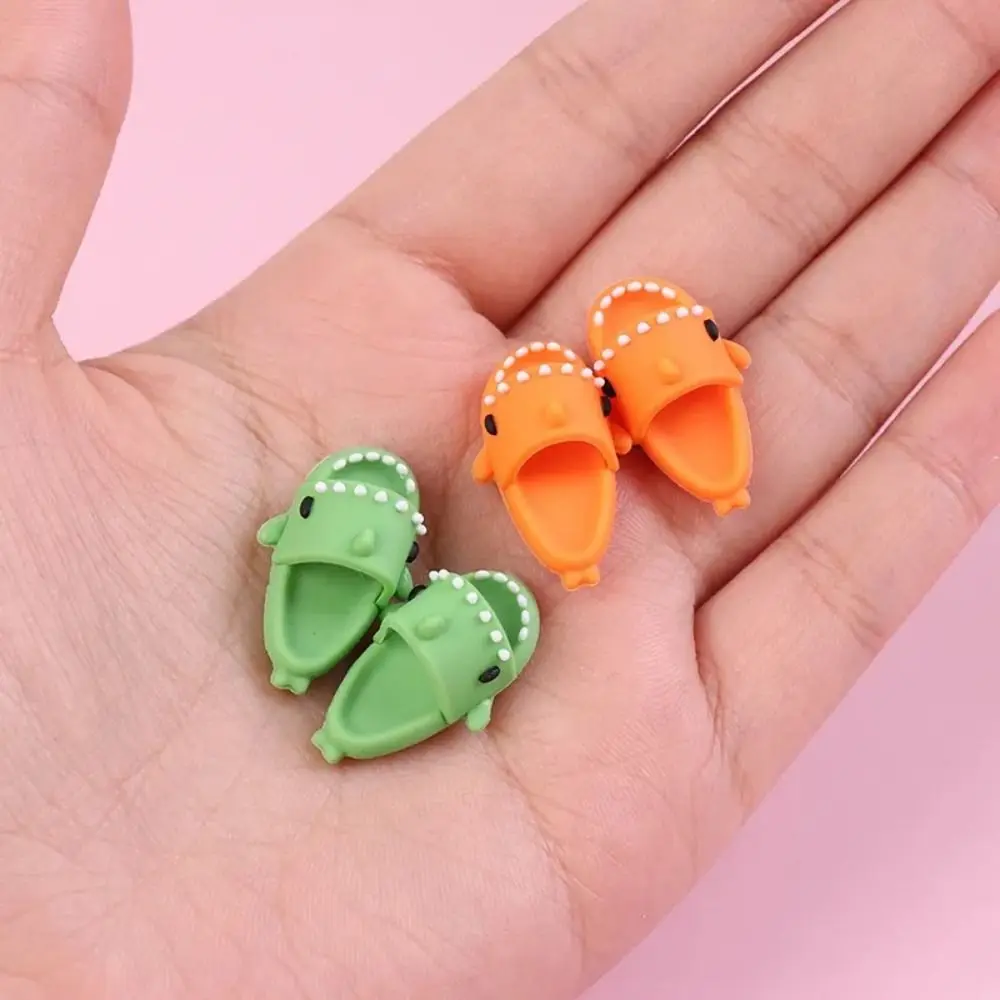 Cute Doll Shoes Shark Slippers For Ob11 Doll Blyth Doll 1/12 Bjd Doll Mini Summer Shoes DIY Accessories Toys Girls Gift