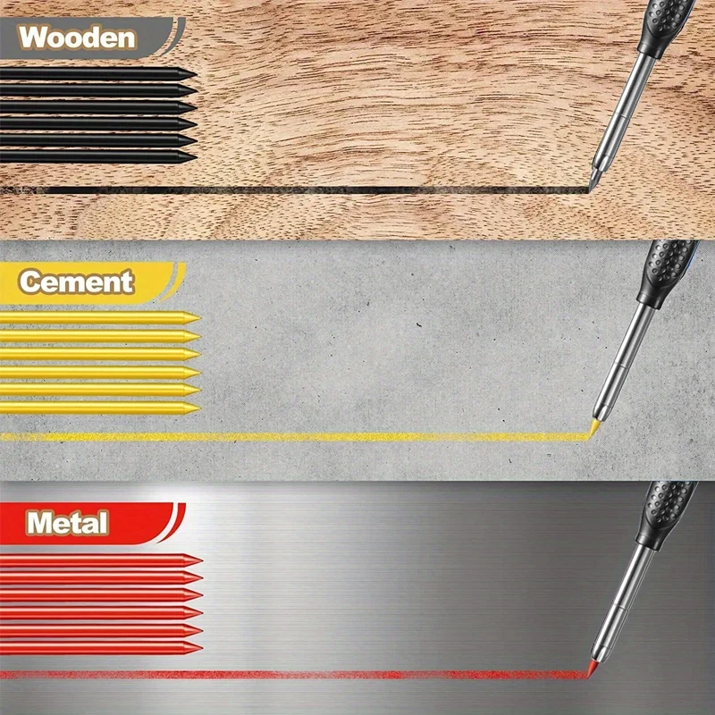 3 Box/Set 2B 2,8mm Holzbearbeitung Mechanische Bleistift Austauschbare Mine Tiefe Loch Markierung Architektur Malerei Bleistift Mine Kern – Detail 2