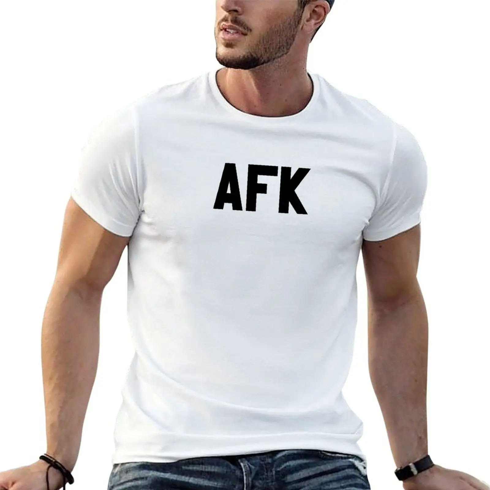 AFK T-Shirt graphic shirts clothes plus size men clothing