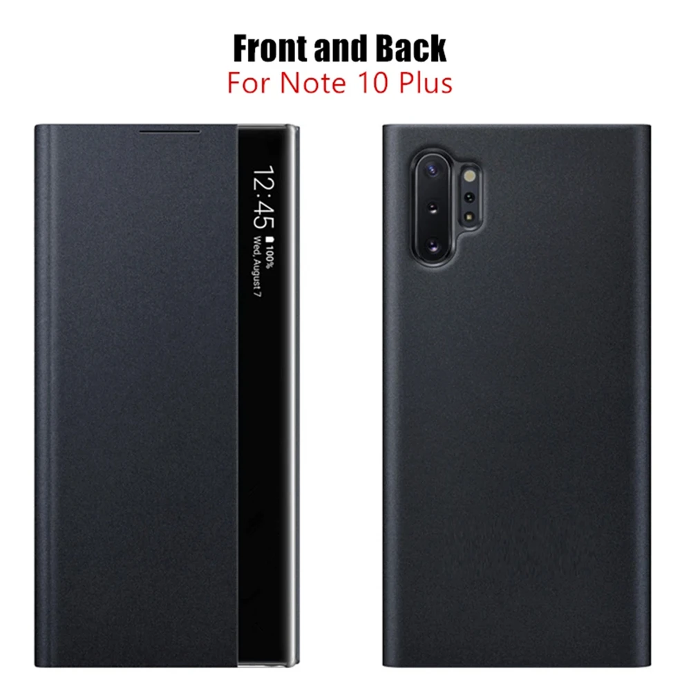 Smart APP Sleep Awake Flip Cover For Samsung Galaxy S26 S25 S24 S23 S22 S21 S20 Note 20 Ultra Plus FE Window View Leather Case